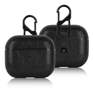 Estuche de Cuero PU de Diseño de Lujo para Auriculares, Tipo Negocios, para AirPod Pro <span class=keywords><strong>2</strong></span> 3 4, Funda Personalizada, <span class=keywords><strong>Mini</strong></span> Estuche de Cuero para <span class=keywords><strong>AirPods</strong></span> - Product Image 4