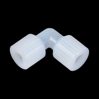 Raccord coudé PFA 90 de haute pureté, résistant aux produits chimiques, connecteur de tube de laboratoire, préparation d'échantillons pour digestion par micro-ondes (NPT OEM)