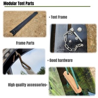 Tente de camping portable d'urgence pour une personne, beige, camouflage blanc, quatre saisons, Oxford+PVC laminé, 1000-1500 mm, imperméable, Émirats arabes unis