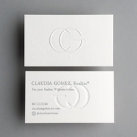 Cartes de visite personnalisées en relief pour petites entreprises, papier cartonné, impression numérique, service de conception rapide