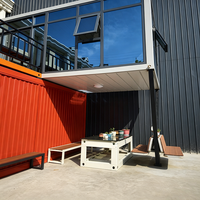Maison conteneur préfabriquée à panneaux sandwich pliables, installation rapide, design moderne, caractéristique respirante, pour hôtels et villas, incluse