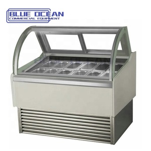 <span class=keywords><strong>Vitrina</strong></span> de <span class=keywords><strong>congelador</strong></span> <span class=keywords><strong>horizontal</strong></span> con ventilador Modo de refrigeración 10/12/14 Sartenes Caja de hielo Máquina de <span class=keywords><strong>congelador</strong></span> de exhibición de helados - Product Image 5