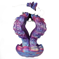 Dildo fantaisie pieuvre méduse en silicone liquide, plug anal réaliste à tentacules, jouet sexuel pour adultes, plug anal alien pour hommes et femmes