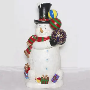 Estátua de boneco de neve com luz de led, tamanho grande, para decoração interna ou externa de natal