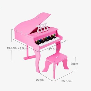 Children's toy piano 30key Kids <b>Gift</b> Toys Mini Wooden Percussion Piano Music Instrument Piano Toy for Children - Product Image 4