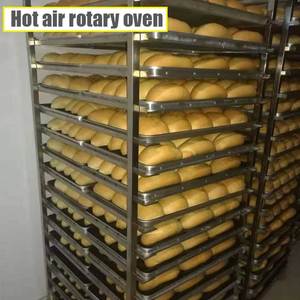 Horno rotativo de aire caliente Placa de acero inoxidable engrosada Pan Riba Tostadas Carro Horno Control de temperatura temporizado automático - Product Image 2