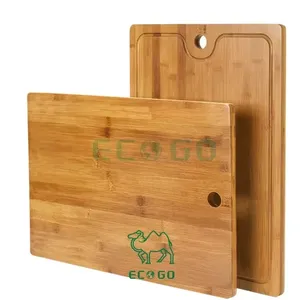 Bloc à découper de cuisine en bambou naturel d'approvisionnement d'usine grande planche à découper avec poignée planche de charcuterie écologique - Product Image 6