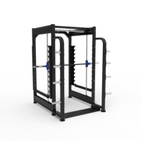 Máquina Smith Multifuncional 3D de Grado Profesional, Resistente, con Cable Crossover, Soporte para Sentadillas, Jaula de Potencia, Equipo de Fitness para el Hogar y Culturismo