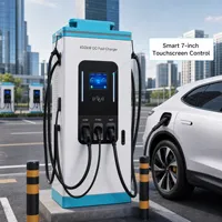Borne de Recharge DC pour Véhicules Électriques 400kW à Refroidissement Liquide, Station Intelligente sur Pied, CCS2 GBT, Multi-Protection pour Parking Public - Fabrication OEM