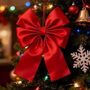 Immobilier grand <span class=keywords><strong>noeud</strong></span> de porte nœud <span class=keywords><strong>ruban</strong></span> décoratif gros arcs rouges nœud papillon pour mariage joyeux noël fête maison porte fête décor - Product Image 2