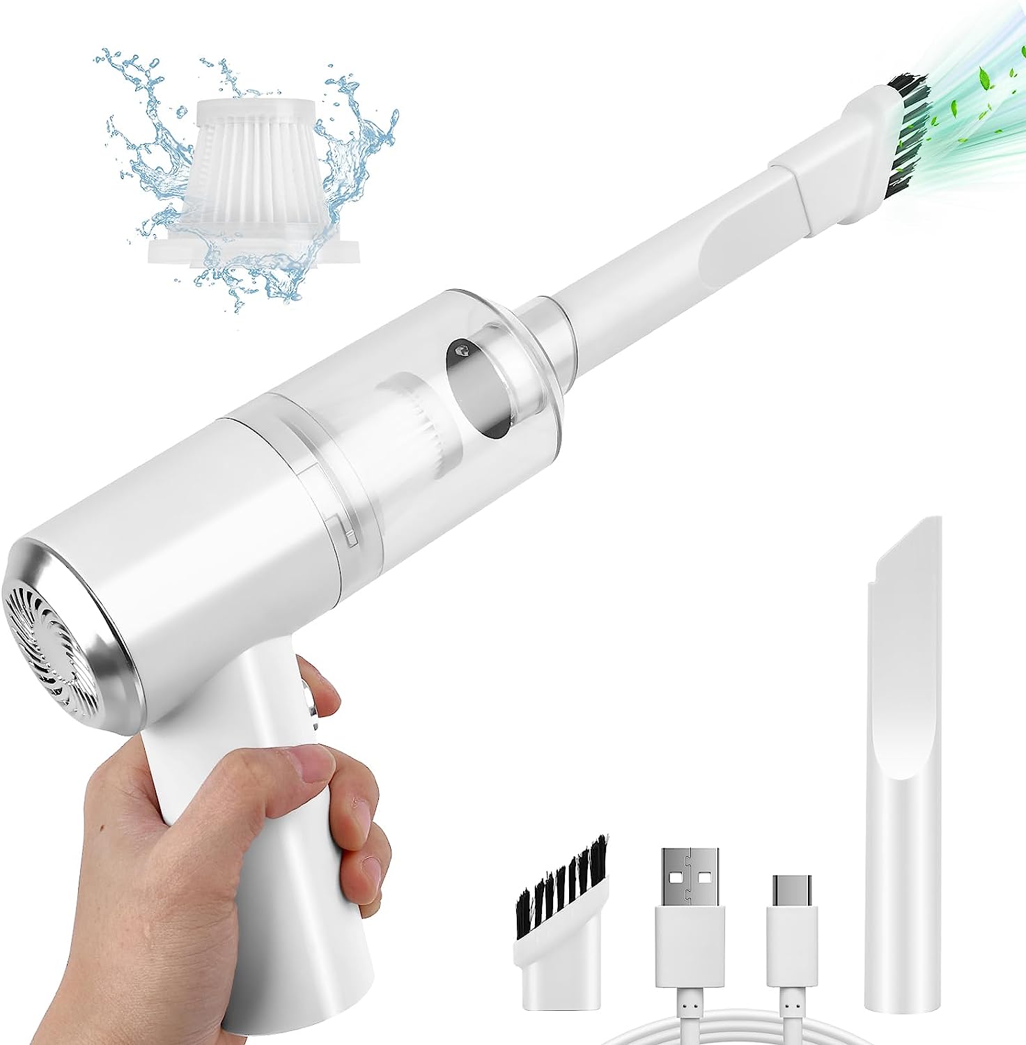 Оптовая продажа, 2023 Новый портативный Аккумуляторный беспроводной автомобильный пылесос, компьютерная клавиатура, ноутбук, ручной пылесос