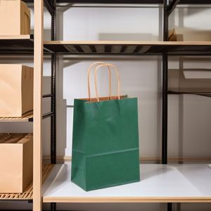 Sacs de shopping en kraft de Noël personnalisés avec logo, en gros, recyclés, fiables et abordables - Product Image 3