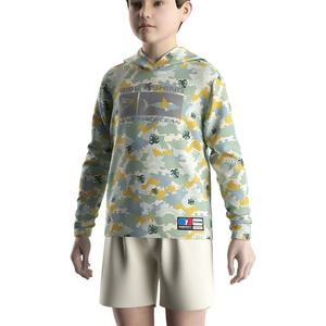 เสื้อตกปลาเด็ก ลายพราง ป้องกันแสงแดด UPF50+ มีฮู้ด - Product Image 5