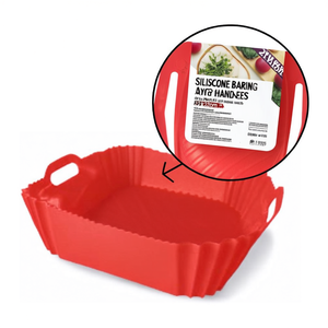 Stampo multiuso silicone con manici (22x22cm) AIR FRYER Rosso 69422MAIR - Product Image 2