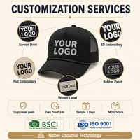 Casquette Trucker Personnalisée en Corde, 2 Couleurs Noir Blanc, Lettres Imprimées, Maille Perforée, Casquette de Baseball Ajustable, Vente en Gros OEM, Faible MOQ