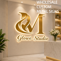 Lettres acryliques frontales de qualité supérieure, éclairées par LED, étanches pour la publicité en vitrine de magasin