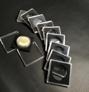 Boîte de rangement pour pièces de monnaie détachable carrée de grande taille en acrylique réglable antirouille, capsule de protection en plastique personnalisée, écologique - Product Image 5
