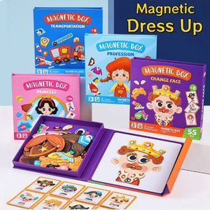 Road Trip <b>Puzzle</b> Toys Vehicle Pirate Princess Role Play Theme Magnetic <b>Puzzles</b> <b>Box</b> for Kids - Product Image 2
