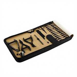 Custom Logo Hair Extension Tool Set with 3-Hole Nano & Micro Bead <b>Plier</b>, Pin Curl Clips and <b>Small</b> Cutting Scissors - Product Image 1