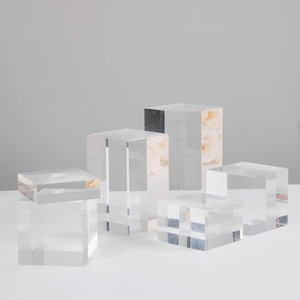 Blocs acryliques ronds solides personnalisés tige acrylique transparente <span class=keywords><strong>cubes</strong></span> carrés en acrylique blocs tige cube en plastique verre <span class=keywords><strong>plexi</strong></span> pour l'affichage - Product Image 5