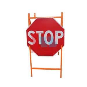 Ngoài trời sơn tĩnh điện thép kiểm soát giao thông kim loại gấp một khung vỉa hè dấu hiệu khung đứng dấu hiệu chủ xách tay dấu hiệu đứng - Product Image 4