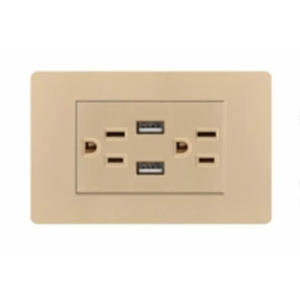 Chúng tôi tiêu chuẩn tường ổ cắm với USB và Loại C 3.1A cổng, PC Bảng điều chỉnh Mỹ Ổ cắm điện, cho văn phòng nhà khách sạn đổi mới - Product Image 1