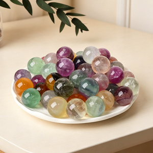 Mini Bola de Cristal de 2 cm al por Mayor, Esfera de Cristal de Fluorita Arcoíris de Alta Calidad para Decoración - Product Image 6