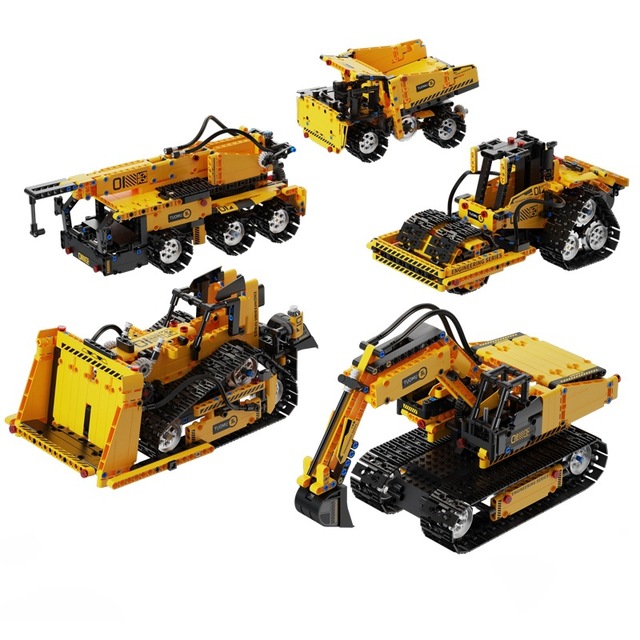 5 in 1 STEM Robot Toy Building Kit Blocks App & Remote Control Engineering Toys Robotics for Kids Ages 8-12
