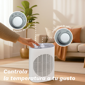 Calentador Eléctrico Grunkel 2000W con Termostato y Ventilador, Diseño Compacto para Uso Doméstico - Product Image 4
