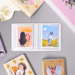 Mini album photo <span class=keywords><strong>de</strong></span> 3 pouces, reliure <span class=keywords><strong>de</strong></span> cartes en forme <span class=keywords><strong>de</strong></span> cœur, porte-cartes photo, <span class=keywords><strong>livre</strong></span> <span class=keywords><strong>de</strong></span> collection <span class=keywords><strong>de</strong></span> cartes, protecteur d'images, 36 pochettes - Product Image 2