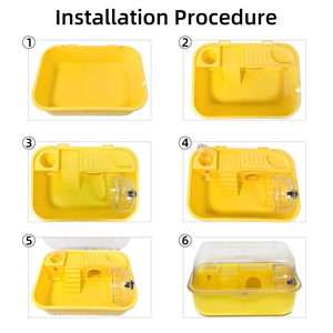 Jaula de Hámster de Plástico de Lujo para Exteriores, Amplia, Sostenible, Multifuncional, de 2 Niveles, con Accesorios y Juguetes para Animales Pequeños - Product Image 5