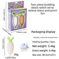 Coffret de jouets anti-stress en briques de construction croustillantes faites à la main, à rebond lent, son ASMR, pour le bureau, soulagement de l'anxiété, cadeau