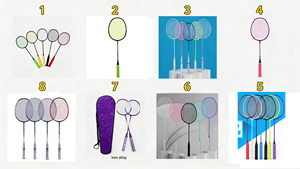 <span class=keywords><strong>Raquette</strong></span> de badminton légère en fibre de carbone avec poignée en PU pour l'entraînement et le divertissement (vente en gros) - Product Image 5