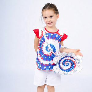 Conjunto de Traje de Baño Patriótico Babeeni para Niños y Niñas, 4 de Julio, Informal, 100% Algodón, Ignífugo, Certificado CPSIA/OEKO-TEX, ODM - Product Image 1