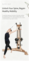 Machine d'entraînement Pilates Gyro professionnelle réglable et durable en bois, directement de l'usine, pour studio de yoga