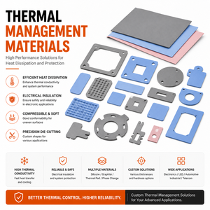 PMP Thermal Management Materials Thermal Conductive Silicone & Fiberglass 4.0 W/mK Thermal <b>Pad</b> <b>Cooling</b> Gap Filler - Product Image 1