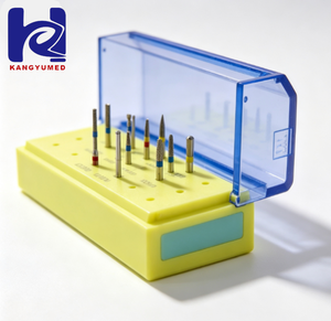 ชุดดอกสว่านเพชร <span class=keywords><strong>GLIN</strong></span> Dental FG สำหรับเครื่องกรอฟันความเร็วสูงแบบใช้มือ สำหรับเตรียมอินเลย์ พร้อมที่เก็บดอกสว่านแบบฆ่าเชื้อได้ - Product Image 3