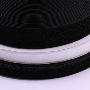 Schwarz-Weiß-Nylon-Klett verschluss Einteilige Klett bänder mit Klett verschluss - Product Image 6