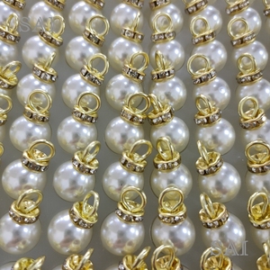 Vente en gros d'usine, pendentif en perles ABS, accessoires vestimentaires, tirette de <span class=keywords><strong>fermeture</strong></span> éclair décorative - Product Image 4