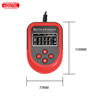 Analyseur de batterie numérique 12V pour véhicules, testeur de batterie automobile, testeur de résistance, outil de diagnostic automobile, testeur de batterie de voiture