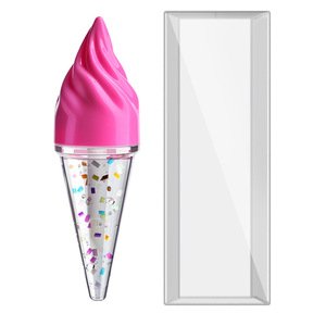 Nouveauté en promotion : Gloss à lèvres effet crème glacée, scintillant, waterproof, longue tenue, hydratant, 3 couleurs, maquillage mignon pour les lèvres - Product Image 3
