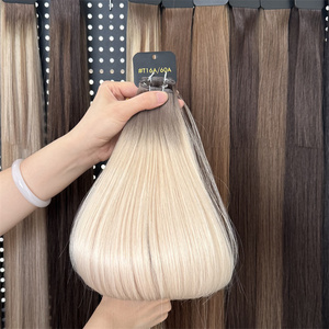 Extensioni di <span class=keywords><strong>Capelli</strong></span> Umani 100% Senza Grovigli, da Singolo Donatore, <span class=keywords><strong>Capelli</strong></span> Europei Genius Weft - Product Image 3