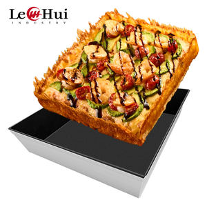 Accesorios de Cocina, Tabla para Cortar y Servir <span class=keywords><strong>Pizza</strong></span> Personalizada de 9 y 10 Pulgadas, Bandeja para <span class=keywords><strong>Pizza</strong></span> <span class=keywords><strong>Detroit</strong></span> Anodizada Dura para Horno, Cocina y Mesa - Product Image 1