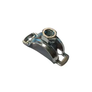 Factory Customize Various of Size Galvanized Omega Clamp Two Ear Saddle Joint Fastener Pipe Tube Clip Clamp Metal Stamping Parts