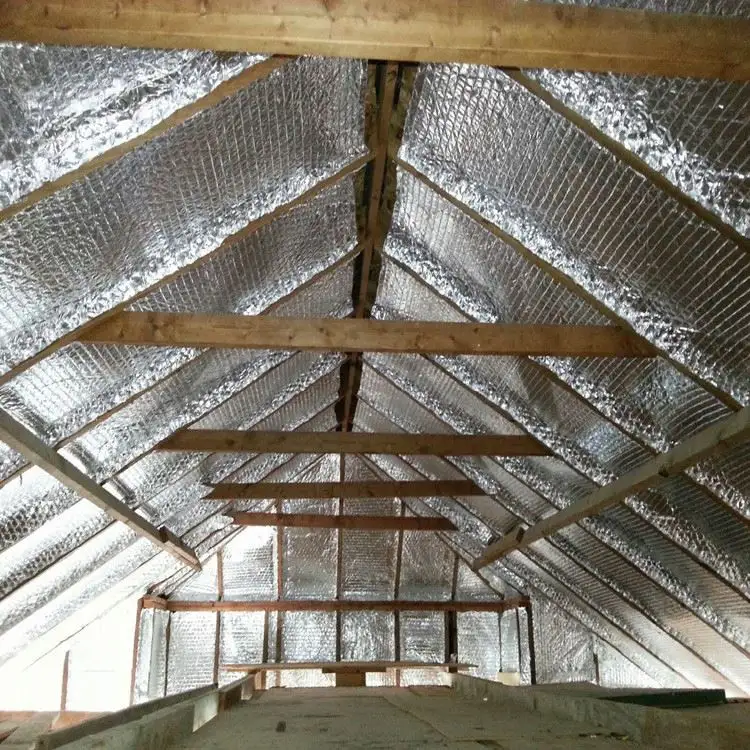 Solar Attic solid foil insulation roll radiant barrier installation