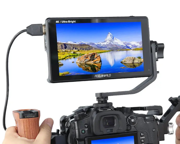Feelworld lu6 6 इंच अन्य कैमरा के सहायक उपकरण एल्यूमीनियम मिश्र धातु वीडियो कैमरा गर्म बिक्री पेशेवर स्टूडियो मॉनिटर