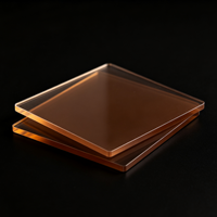 Clôture de sécurité industrielle sur mesure, plaque en polycarbonate durable de couleur marron
