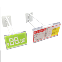 Porte-étiquettes en PVC extrudé sur mesure, porte-étiquettes en plastique transparent pour étagères de supermarché, affichage de détail, OEM ODM
