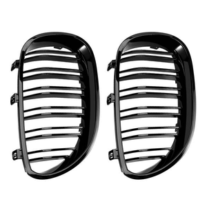 Parrilla Delantera para Automóvil, Parrilla Delantera de Doble Línea, Apta para <span class=keywords><strong>BMW</strong></span> Serie 5 <span class=keywords><strong>E60</strong></span> E61 M5 <span class=keywords><strong>520i</strong></span> 535i 550i 2003-2010 - Product Image 1