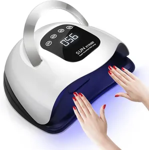 Lampe de séchage UV LED professionnelle SUN X19 MAX pour ongles, 72 perles, séchage rapide du vernis gel, séchoir électrique pour manucure en plastique - Product Image 1